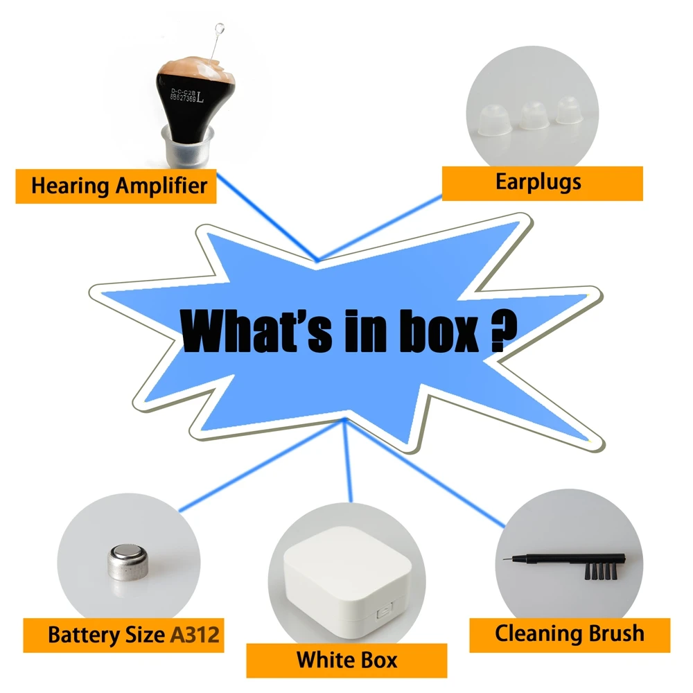 LW F01 слуховой аппарат с шумоподавлением Регулируемый регулятор громкости