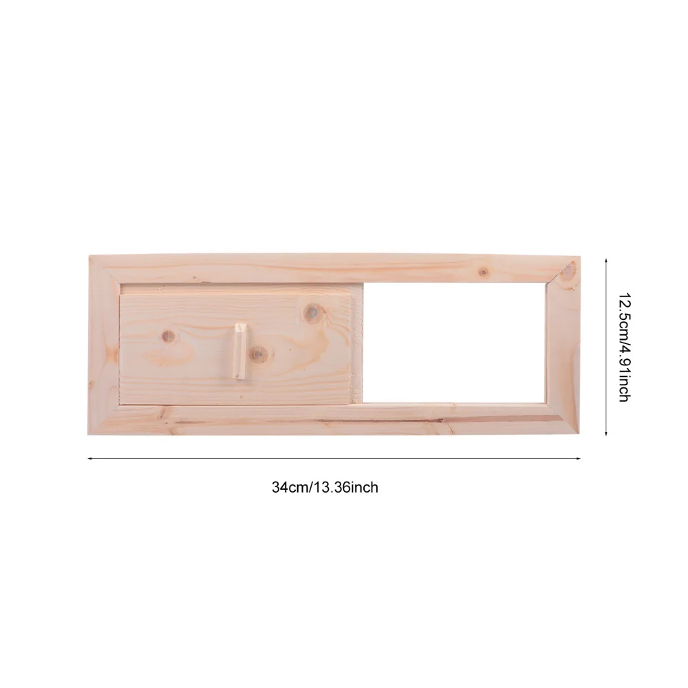 

1 Set Sauna Room Cedar Air Vent Blinds Grille Summer Sauna Ventilation Panel