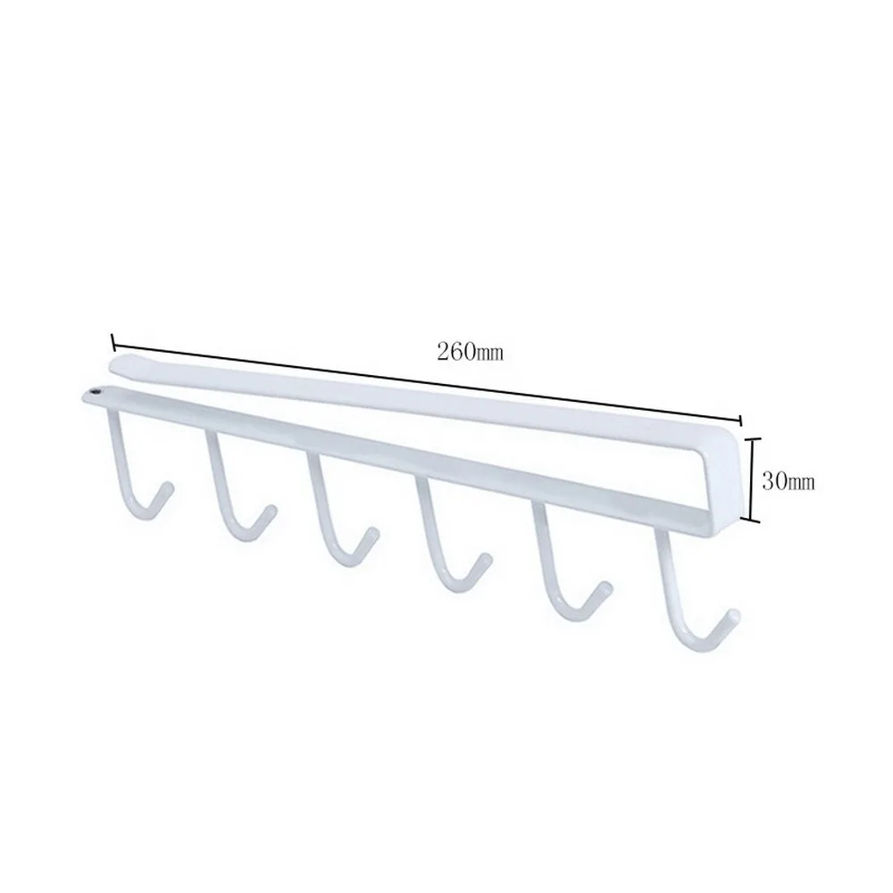 

Kitchen Hanger Iron Hooks Shelf Free Of Punch Rack Multifunction Holder For Gadgets Cabinet Cupboard Dish Organizer