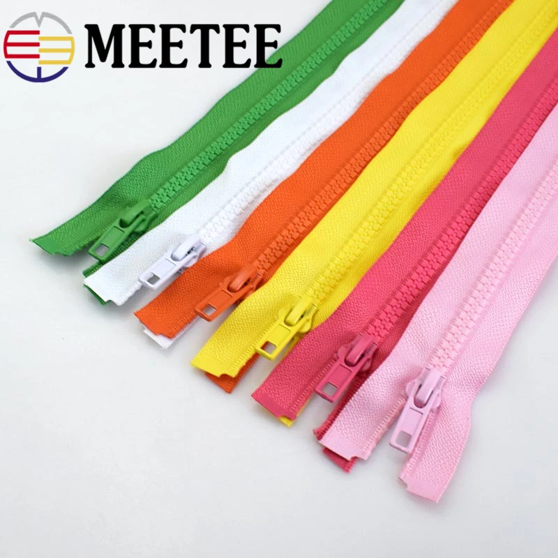 5 шт. Meetee # открытая резиновая молния 40/60/70 см для рукоделия шитье одежда длинное
