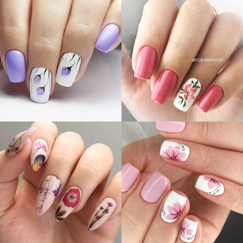 12 шт. переводные наклейки для ногтей сделай сам|Стикеры и наклейки| |