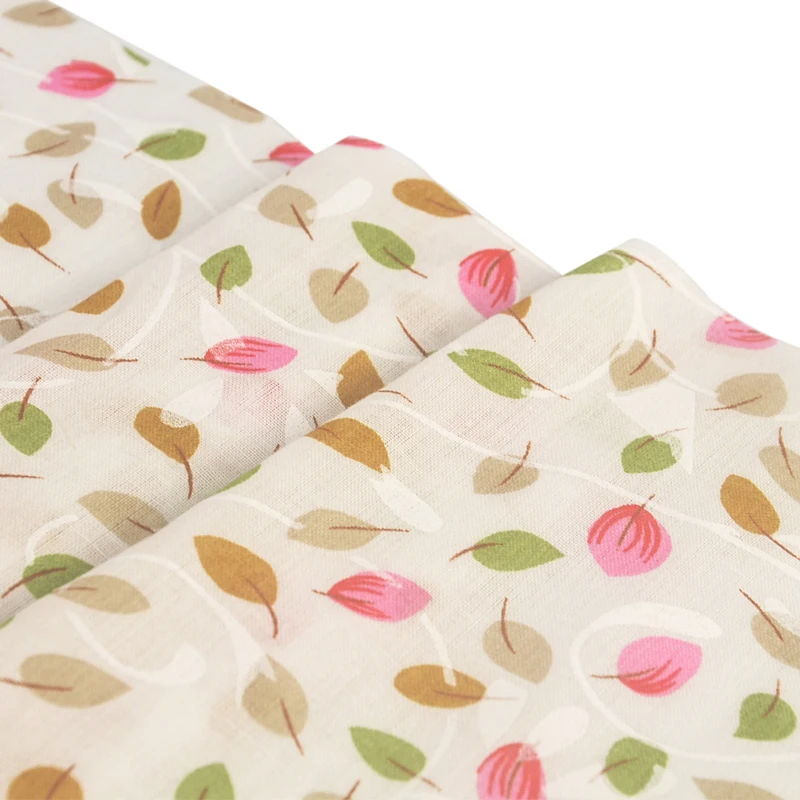 2016 New Three Coluor Leaves Design Patchwork Tecido Decoration Sewing Fabric 100% Cotton Tela Dolls Home Textile Plain Art Work|fabric textiles