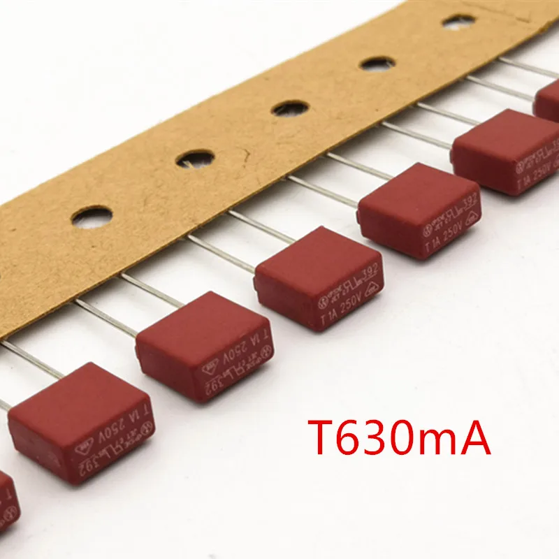 (10 шт./лот) миниатюрный плавкий предохранитель T630mA 250V TE5 UL VDE RoHS 630mA 0.63Amp.|Перемычки| |