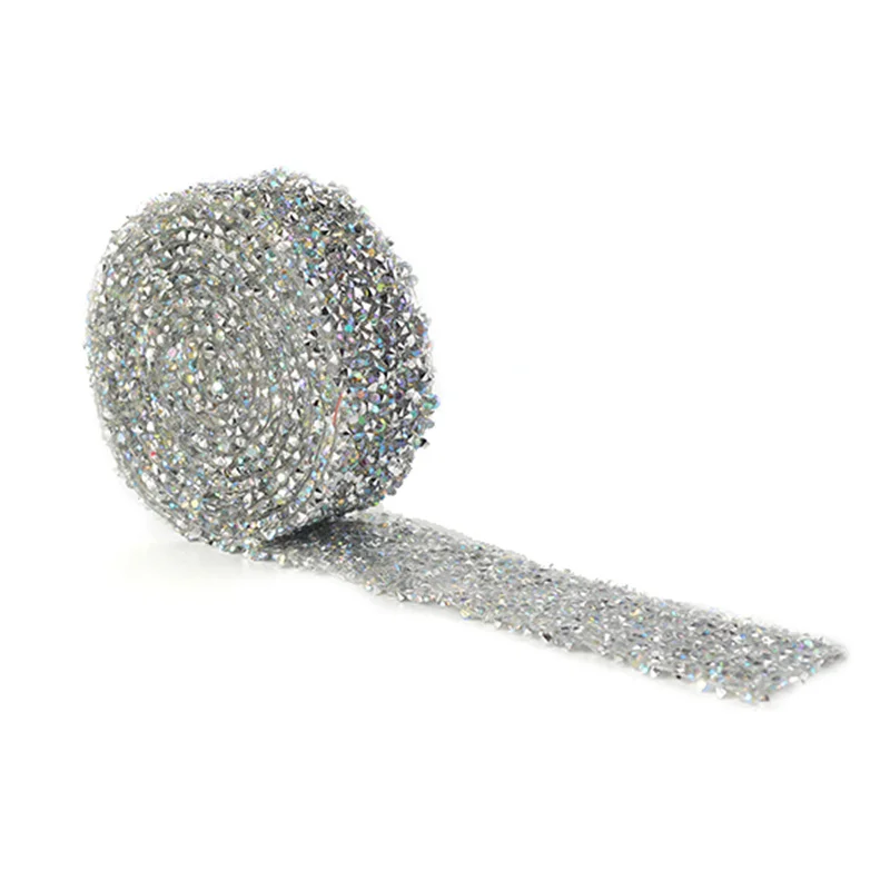 5 ярдов rhinestone Аппликация Хрустальная Подружка невесты пояс платье стразы мотивы ленты железные, с кристаллами на патчи Исправление 3 см - Цвет: B 5yards