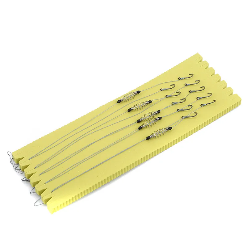 

New Style 5 Pairs Double Hook Fishing Line Rigs Swivel carp hooks Cage Feeder String Hook Bait Feeder Fishing Accessories