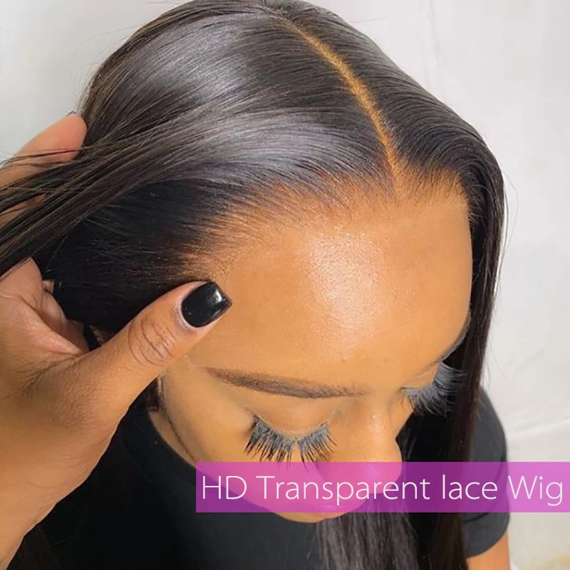 

Hd Lace Frontal Wig 13x6 Hd Lace Front Wig Human Hair PrePlucked Brazilian Bone Straight Transparent Lace Human Hair Wigs