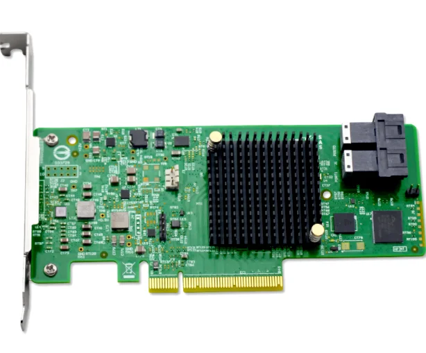 

AS3008R5 9341-8i 12Gb/s SAS/SATA Control Card PCIe3.0 X8 chipset 3008 Hostraid0/1/5/10 8port 2*8643