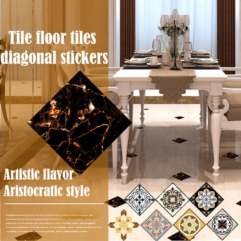 20 шт./компл. самоклеющиеся ПВХ Керамика плитка Стикеры s Водонепроницаемый стены