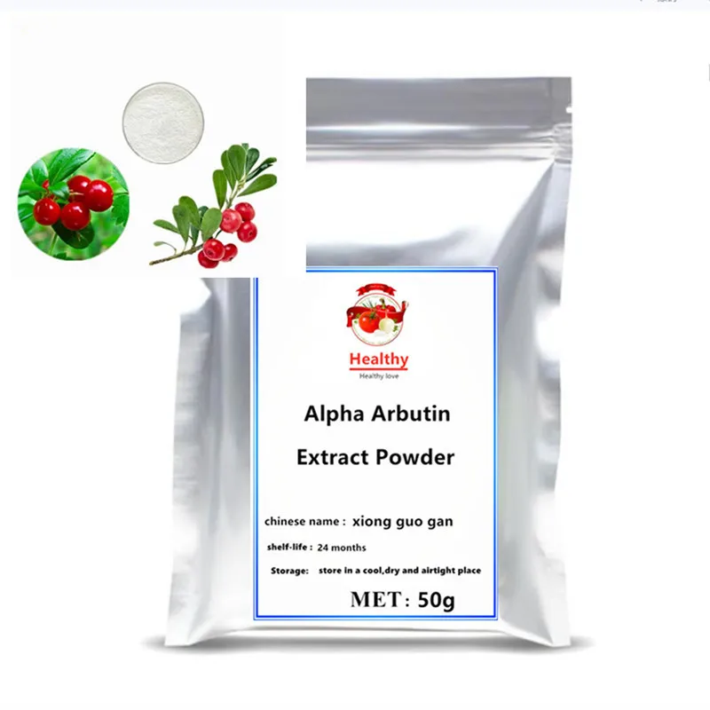 

50g-1000g 100% Pure Natural Alpha Arbutin Extract Powder skin whitening Anti-aging 1pc supplement body face cream