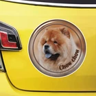 Печатный самоклеющийся наклейки на авто Собака чау-чау водонепроницаемые наклейки на машину стикер этикеты наклейки стайлинга автомобилей украшения на бампере автомобиля заднее стекло