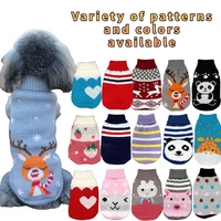 skin friendly pet sweater autumn and winter cats dogs clothes cats and dogs wool knit sweater small medium dogs teddy yorkshire