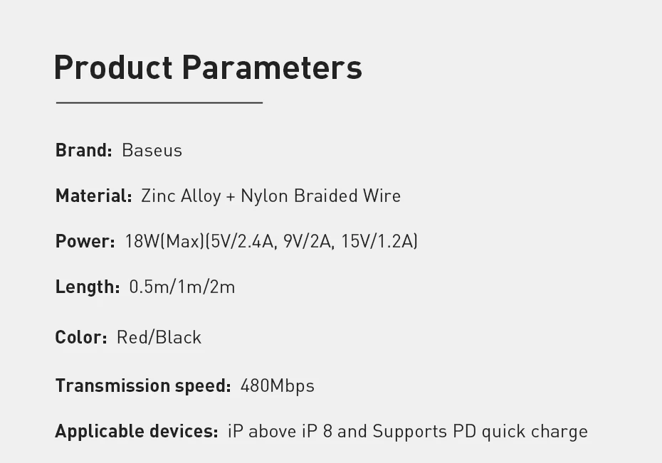 Baseus для usb c к lightning зарядный кабель для iPhone xs max xr 8 7 6s plus 5S 11 ipad pro Быстрый PD зарядный кабель короткий 0,5 м 2 м