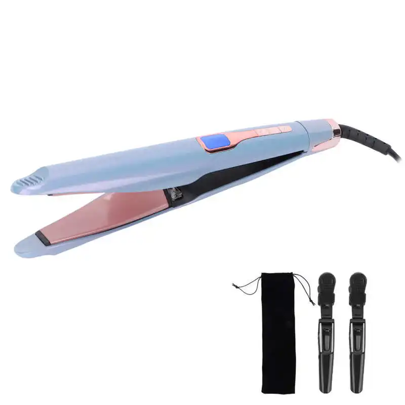 

Hair Curler Dual Use Hair Straightener Curler Fast Heating Constant Temperature Blue Electric Hair Curler Hair Straightener