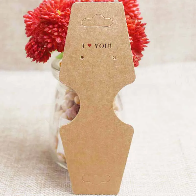 

100pcs/lot Necklace Tag Holder Multi-functional necklace Packing Fold Over Hanging Display Cards Accessories