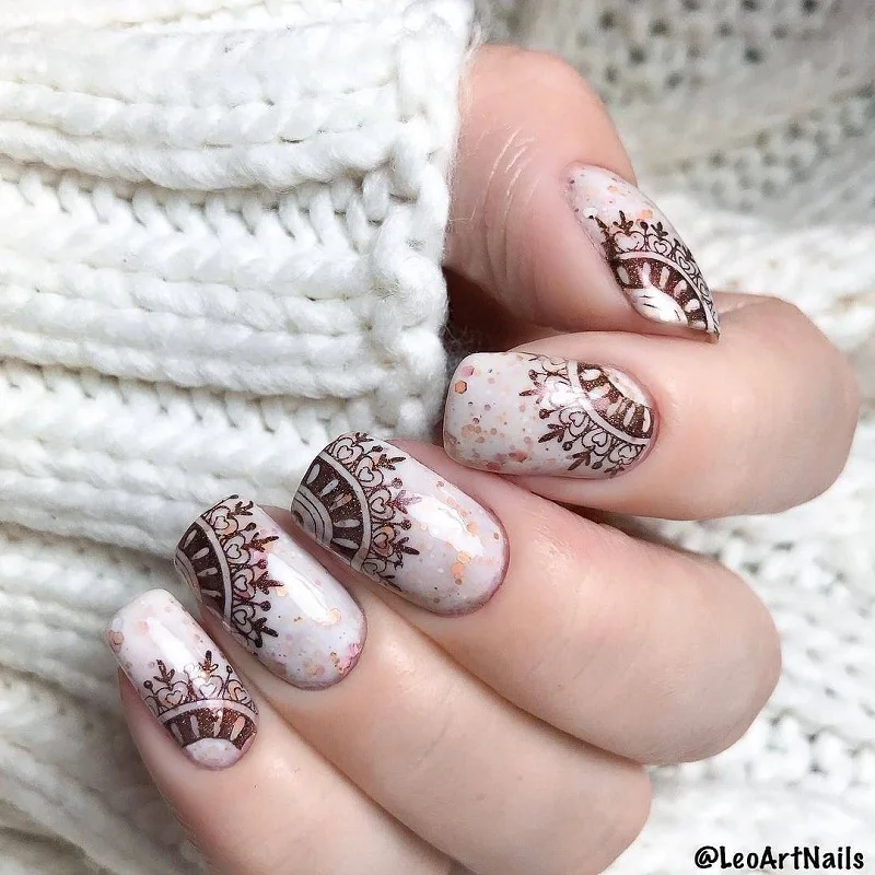 BORN PRETTY Rectangle Stamp Template Nail Plates Christmas Halloween Floral 12*6cm Art Image Plate BPX-L001-L012 | Красота и здоровье