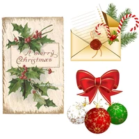 new christmas card making cutting dies scrapbooking metal embossing diy stencil album paper cards decorative crafts