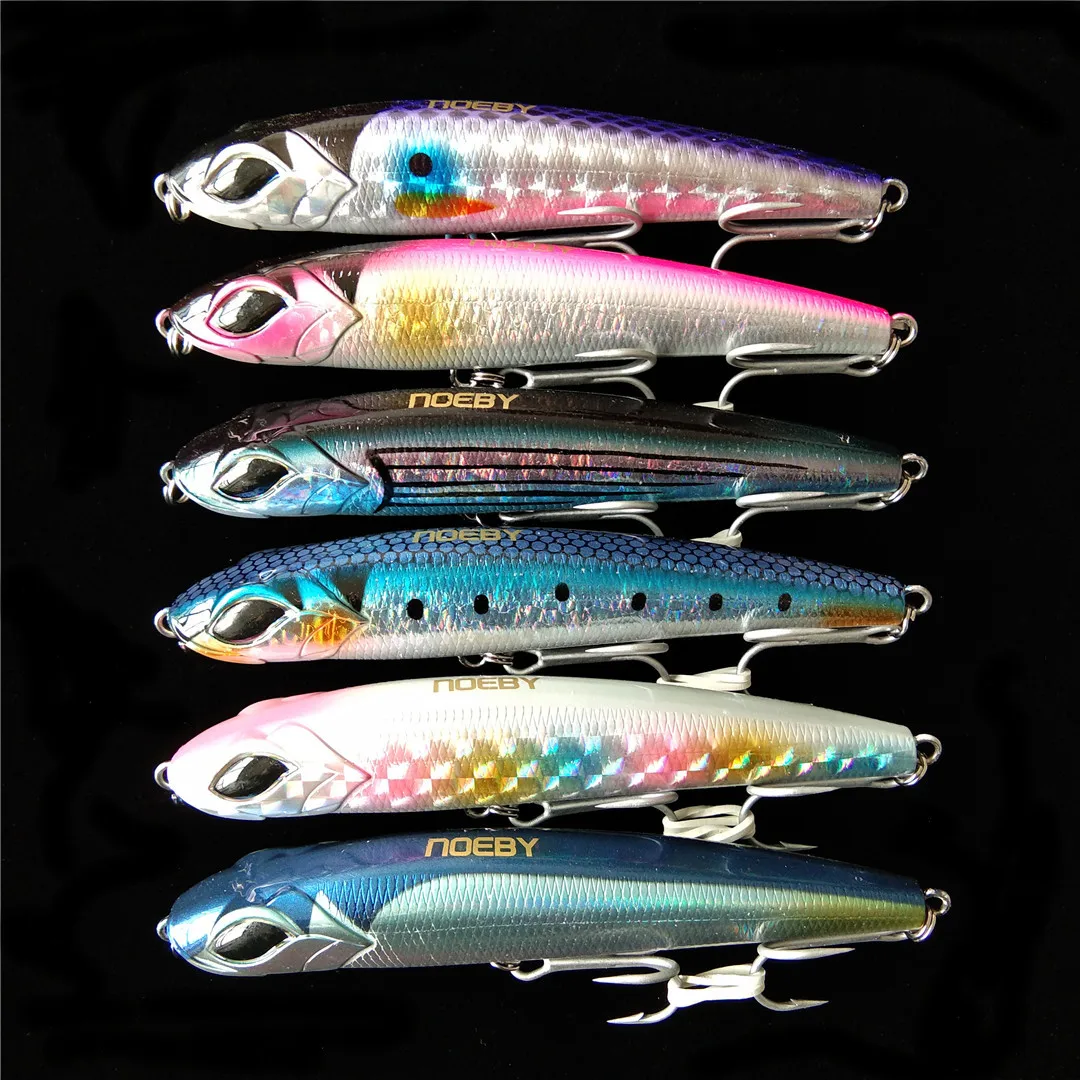 

NOEBY 4pcs 115mm 55g NBL9493 Big Pencil Lure Sinking Wobbler Hard Bait Carp Bass Lures Isca Artificial Para Pesca
