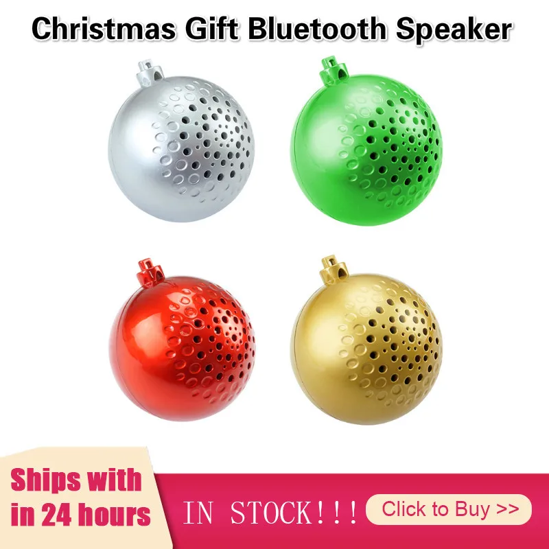 3 цвета рождественский подарок динамик для песни беспроводной музыкальный Bluetooth