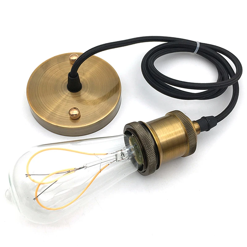 1pcs Retro Edison Lamp Socket E27 Decorative Vintage Pendant Lampholder | Bases