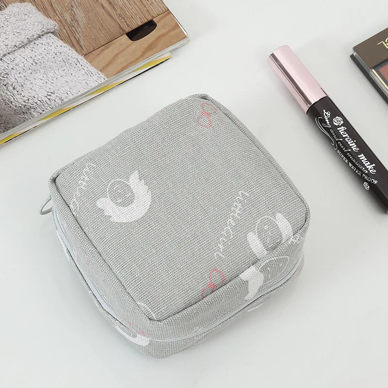 

Women Girl Tampon Storage Bag Portable Organizer Cosmetic Bag Wallet Female Purse Credit Card Coin Headphone Case Sanitary Pad