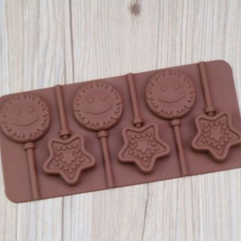 

Various Shapes Silicone Mold DIY Lollipop Cake Chocolate Mold Sugar Biscuit Ice Tray Baking Molding Accessories Baking Mold