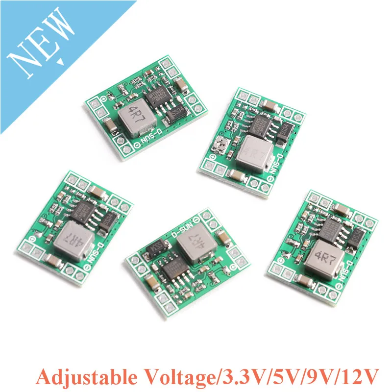 Понижающий модуль питания для Arduino 3 А регулируемый фиксированный выход В/5 В/9 В/12