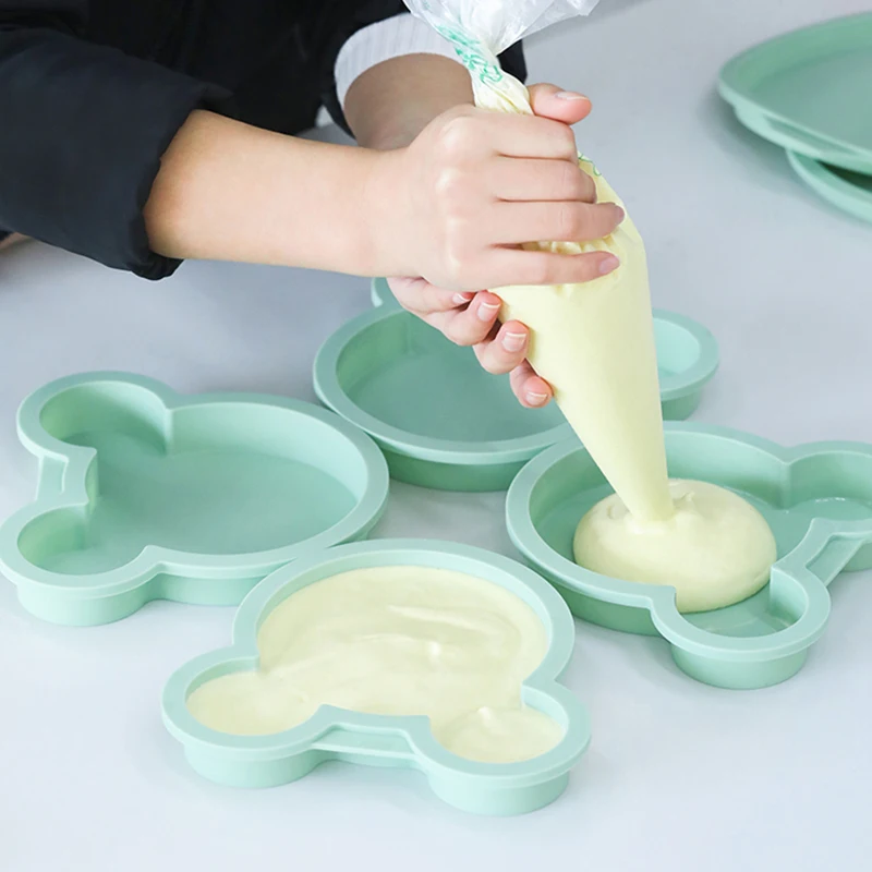 Mickey Head Birthday Party Bakeware For Kitchen Cake Pans Food Grade Silicone Mold Bake Pan DIY Baking Tools Supplies | Дом и сад
