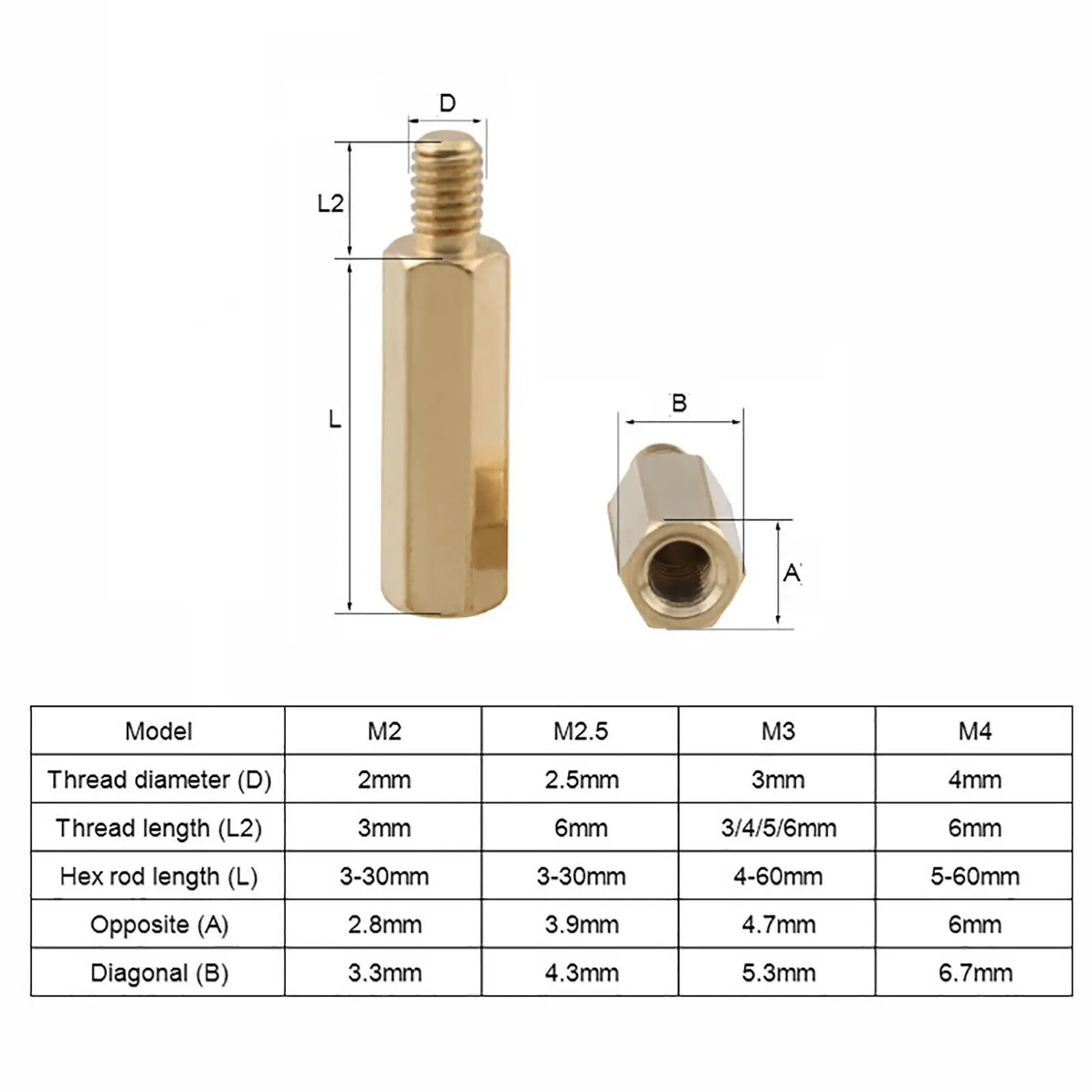 

20pcs M3x 4/5/6/7mm +5mm Male Thread Length Male to Female Hex Brass Standoff Spacer PCB Standoff Pillar Motherboard Standoff