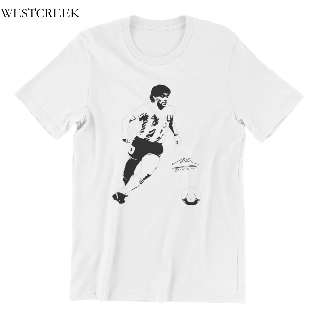 Оптовая продажа футболка для мальчиков с надписью марадону El Диего Napoli черный