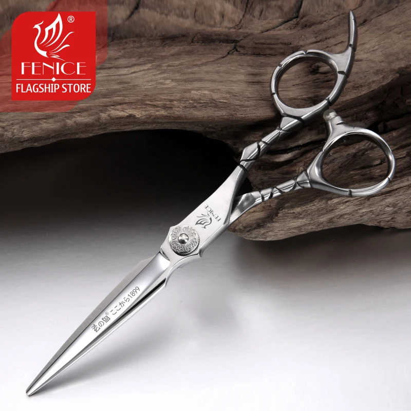 Fenice 6-дюймовые японские ножницы для стрижки волос 440C филировочные