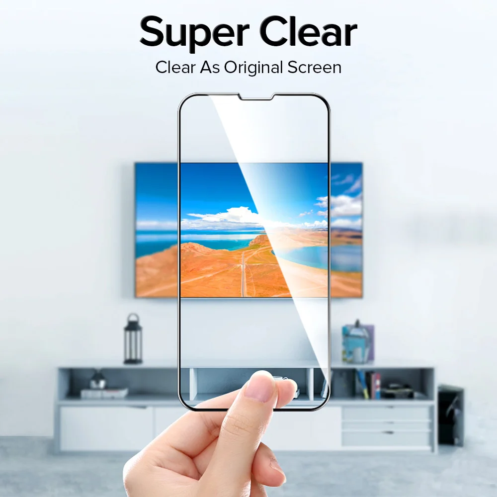 Full Protective Glass For iPhone 13 Pro Max Mini 9H Hardness Tempered Glass Front Film For iPhone 13 Pro Max Protector