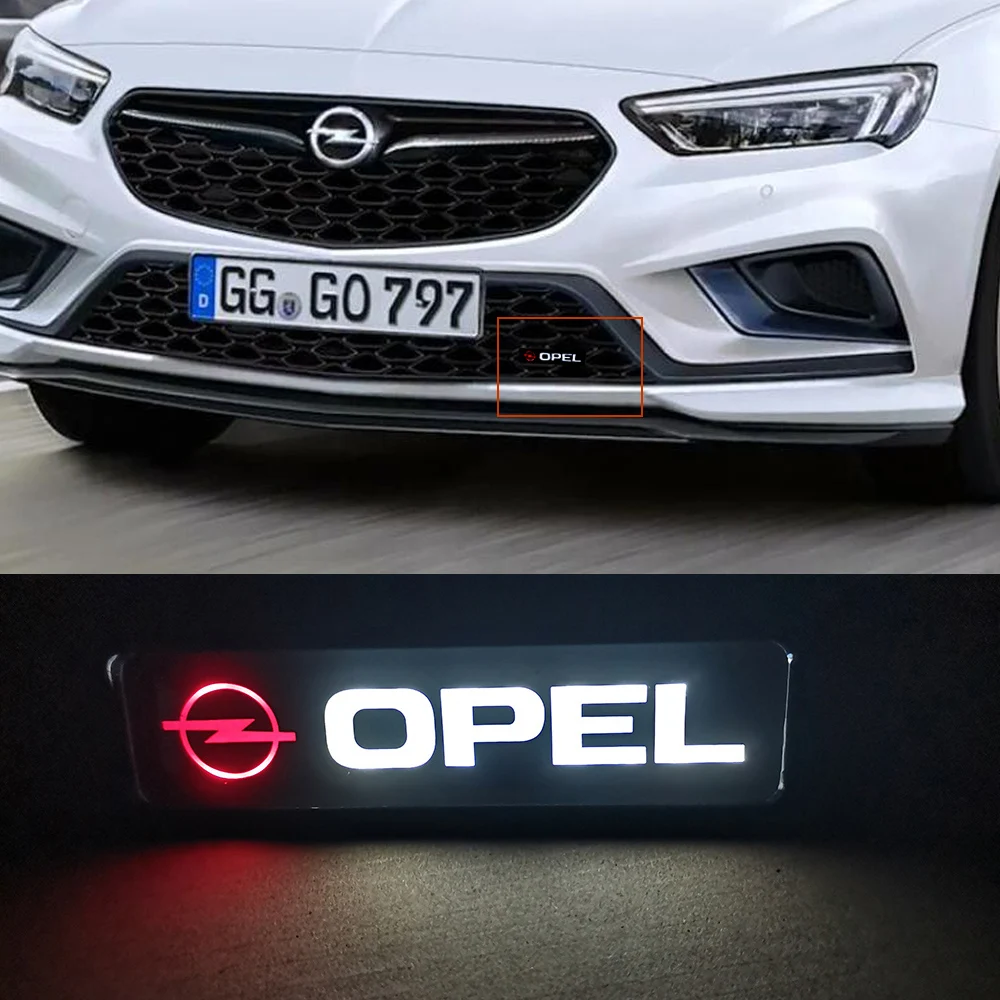 

Эмблема DRL Дневной ходовой свет капот решетка решетки капота светодиодный логотип лампа для Opel Astra Insignia Corsa Mokka Zafira Lada Vesta