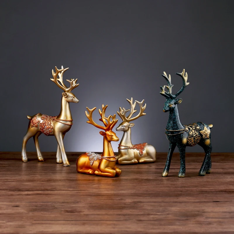 Украшения с изображением счастливого оленя европейские Креативные украшения