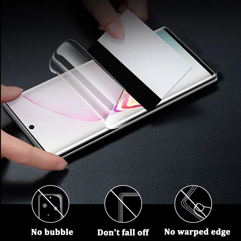 40D Гидрогелевая пленка для samsung Galaxy Note 10 S8 S9 S10 Plus Note 8 9 Защита экрана для samsung S8 S9 S7 Edge пленка не стекло