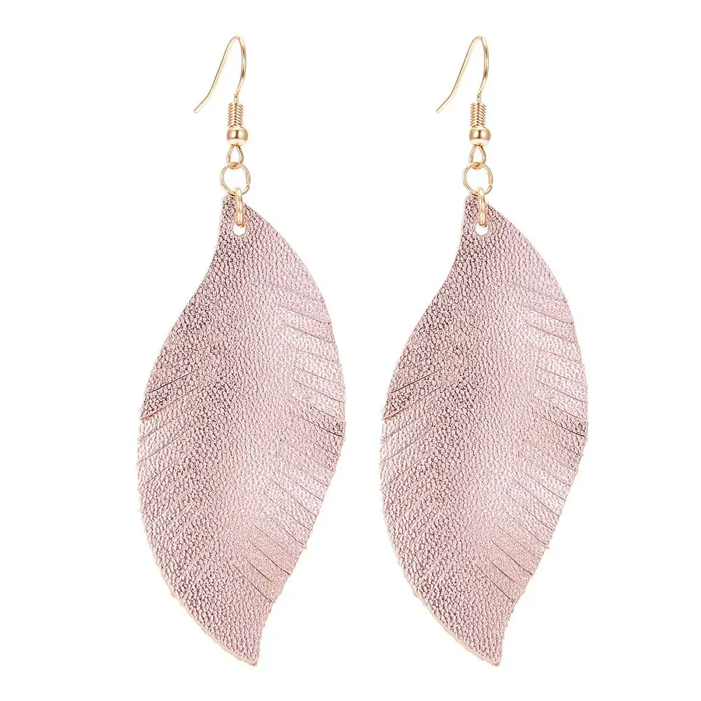 Женская обувь из искусственной кожи запасами ивовых деревьев лист висящие капли