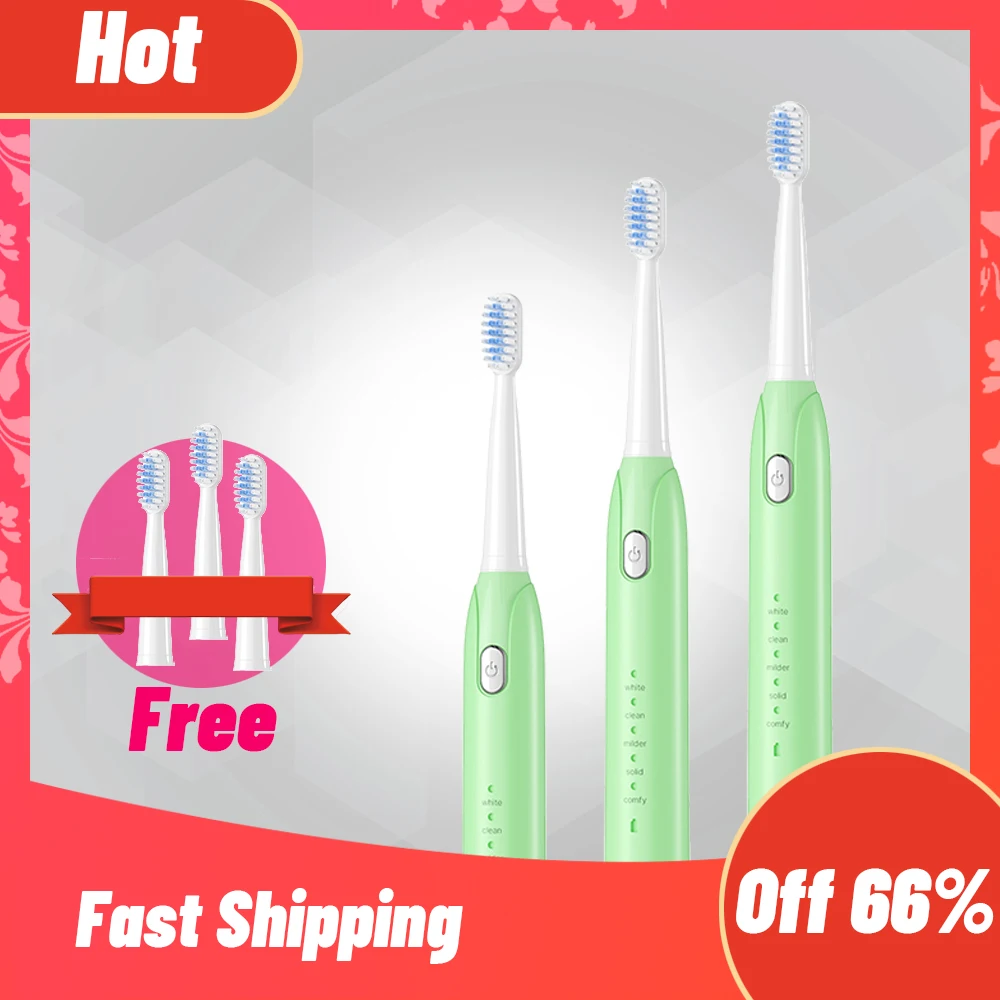 Электрическая ультразвуковая зубная щетка USB Индукционная зарядка умная для