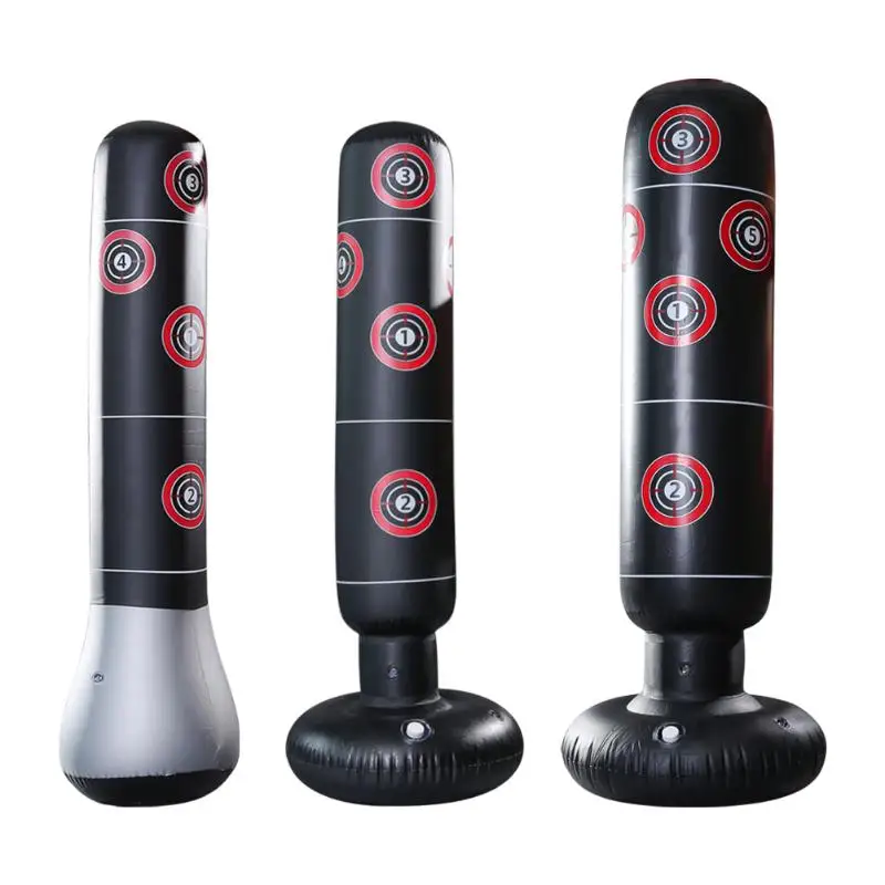

Inflatable Stress Punching Tower Bag Boxing Standing Water Base Training Pressure Relief Bounce Back Sandbag with Pump
