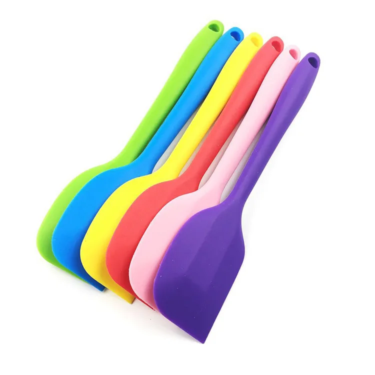 

1PCSSilicone Baking Spatula Food Grade Non Stick Cooking Tool Multicolor Cake Cream Butter Scraper Cookie Pastry Mixing Bakeware