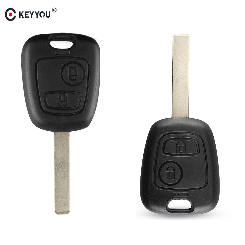 Чехол для автомобильного ключа KEYYOU чехол с 2 кнопками пустой Citroen C1 C2 C3 C4 XSARA Picasso