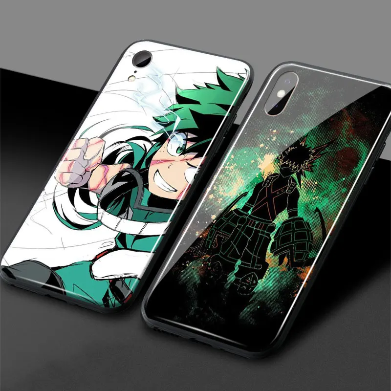 Чехол для телефона из закаленного стекла My Hero Academy Anime мягкий чехол ТПУ apple iPhone SE 6 6s