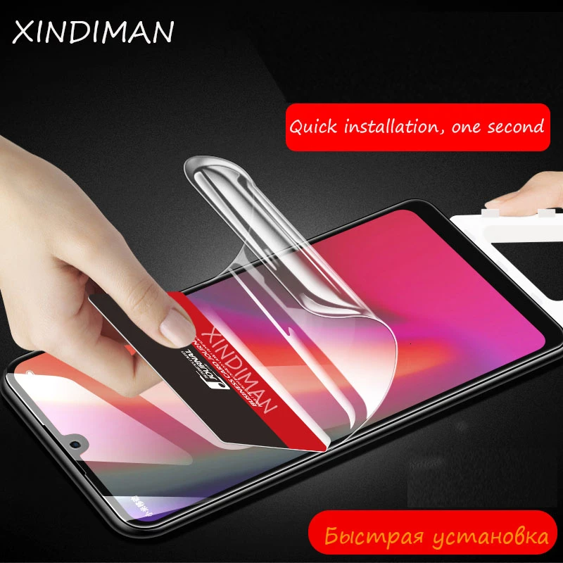 38D Передняя Гидрогелевая пленка для xiaomi Redmi Note6 6pro 7 7pro 8 8pro полная Защита экрана F1