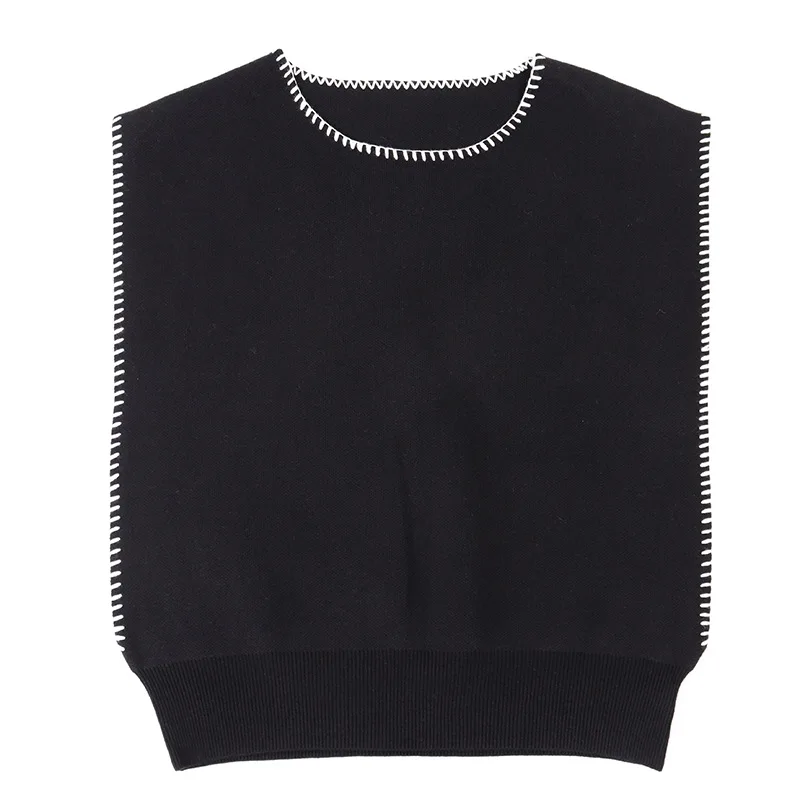 

YourSeason 2021 New Sleeveless Ladies Knitting Vest Spring Winter Spring Loose Solid Color Women Pullover Vests