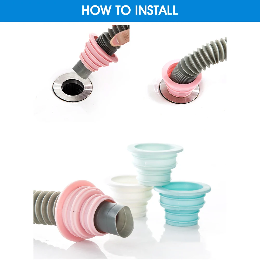 3 шт. Силиконовая пробка для ванной комнаты уплотнительное кольцо против запаха