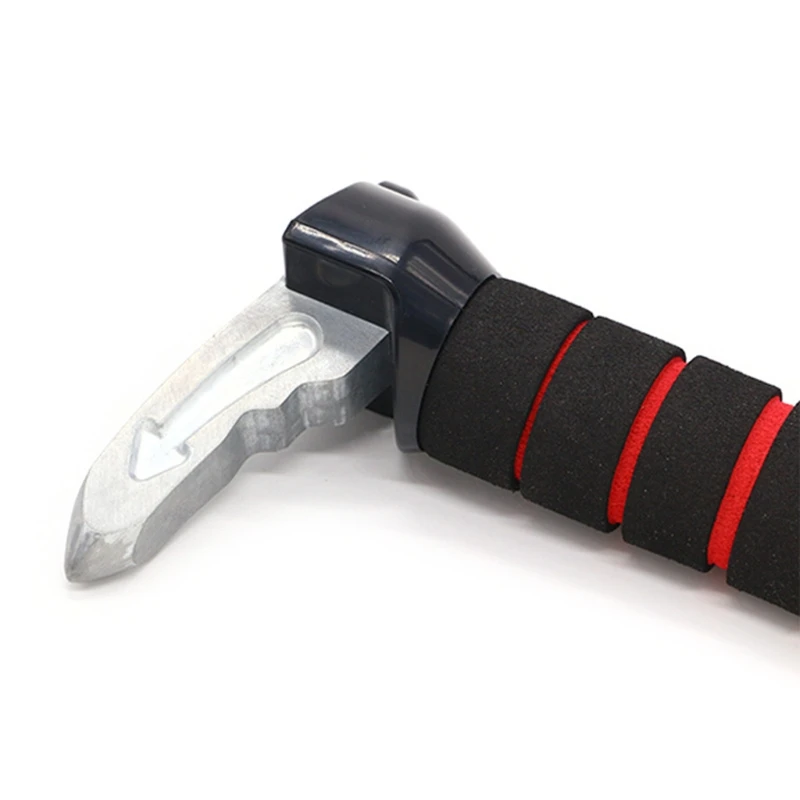 

4 in 1 Elderly Car Assist Handle Cane Portable Standing Mobility Aid for Car Seatbelt Cutter LED Flashlight 28GC