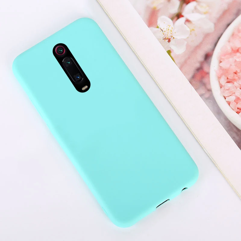 Мягкая коробка для сладостей для Xiaomi Redmi Note 8 iPhone 7 6 Plus 5 iPad Pro mi 9 SE 9T CC9 A3 A2 8 Lite 6X крышка на Red mi 7 7A 6A S2 K20 Pocophone F1 чехол - Цвет: Green