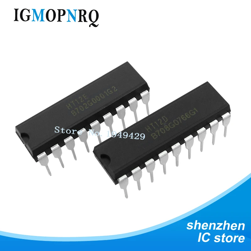 10 шт., 5 шт., HT12D и 5 шт. HT12E DIP18 (Φ + HT-12D) HT12 Новинка