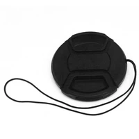 professional protective lens cap for canonnikonpentaxsony abs dust proof camera lens protector cover with anti lost rope