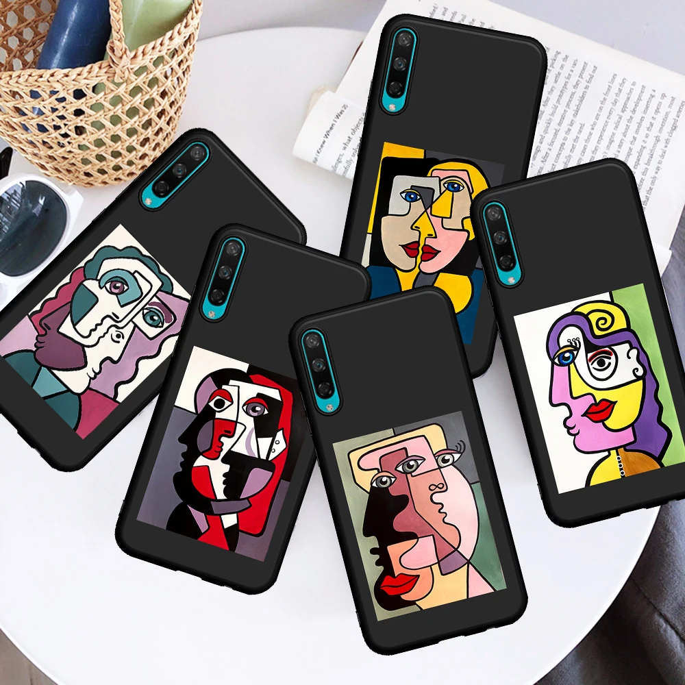 

Famous Picasso abstract Art painting for Huawei Honor 8 Lite 8X 8C 9X 9 10 Lite 20 Pro V20 10i 20i 8S 8A 30 Pro 30S Phone Case