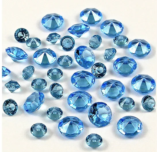

1000Pcs Acrylic Diamonds 6mm Light Blue Crystals Acrylic Gemstones for Party Decorations Vase Fillers