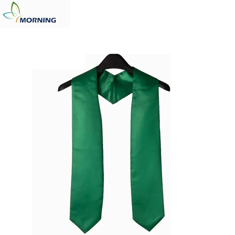 Morning Custom Stole Solid Color 180*14cm Graduation Shawl Ribbon Bachelor Gown Sash Party Accessory | Дом и сад